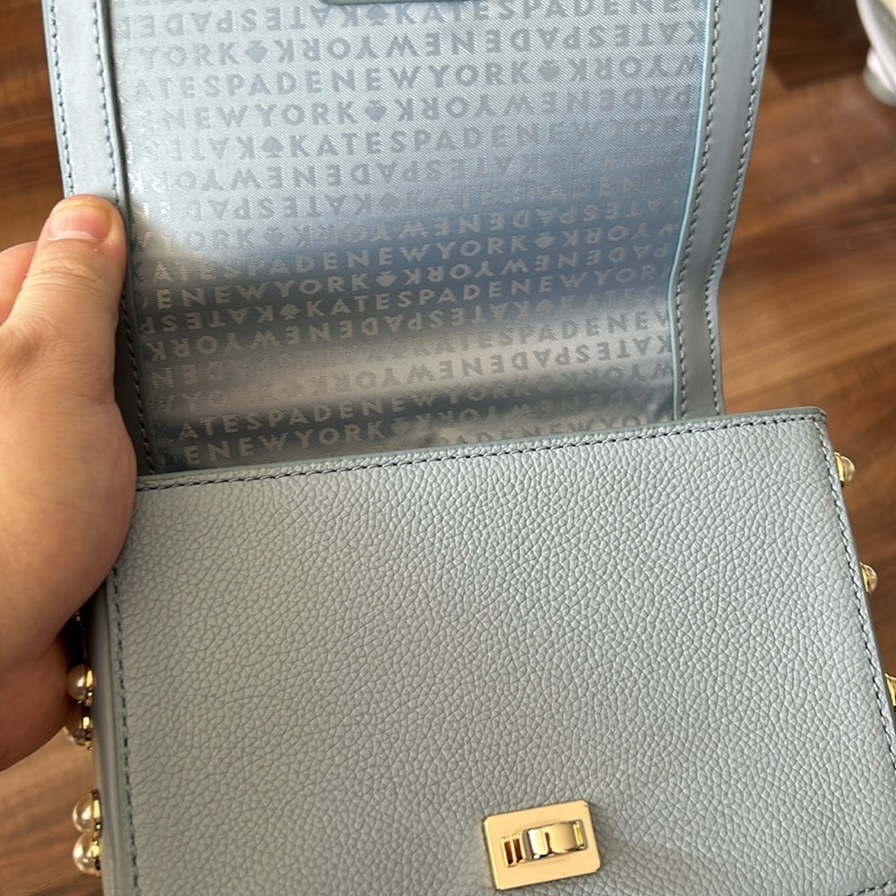 New Kate Spade hand bag - light blue never used - Picture 4 of 8